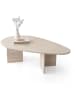 Evila Salontafel beige - (B)139,5 x (H)42 x (D)79,5 cm