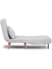 Evila Fotel w kolorze jasnoszarym z funkcją leżanki - 80 x 50 cm