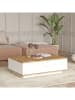 Evila Salontafel dennenkleurig/wit - (B)90 x (H)28,5 x (D)60 cm