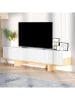Evila TV-meubel wit - (B)180 cm - (H)44,6 cm - (D)30 cm