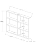 Evila Wandmeubel "Hexa" lichtbruin - (B)86,4 x (H)60 x (D)9 cm