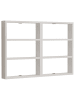 Evila Wandregal ''Hexa'' in Weiß - (B)86,4 x (H)60 x (T)9 cm
