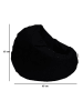 Evila Zitzak zwart - Ø 100 cm