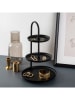 Evila Etagere "Kalki" in Schwarz - (H)32 cm