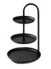 Evila Etagere "Kalki" in Schwarz - (H)32 cm