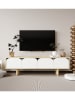 Evila TV Stand in Weiß - (B)180 cm - (H)48 cm - (T)29,8 cm