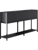 Evila Sideboard "Lord" antraciet/zwart - (B)150 x (H)80 x (D)30 cm
