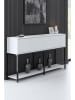 Evila Sideboard "Lord" wit/zwart - (B)150 x (H)80 x (D)30 cm