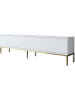 Evila TV-meubel "Lord" wit/goudkleurig - (B)180 x (H)47 x (D)30 cm
