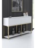 Evila Sideboard "Lord" wit/goudkleurig- (B)150 x (H)80 x (D)30 cm