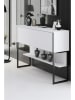 Evila Sideboard "Luxe" in Weiß/ Schwarz - (B)120 x (H)80 x (T)30 cm