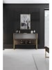 Evila Sideboard "Luxe" bruin/zwart - (B)120 x (H)80 x (D)30 cm
