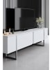 Evila TV-meubel "Luxe" wit/zilverkeurig - (B)180 x (H)50 x (D)30 cm