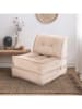 Evila Schlafsessel "Mocca" in Beige - (B)65 x (H)78 x (T)78 cm