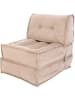 Evila Schlafsessel "Mocca" in Beige - (B)65 x (H)78 x (T)78 cm