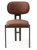 Evila 2-delige set: eetkamerstoelen "Muriz" rood - (B)43 x (H)83 x (D)47,5 cm