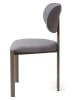Evila 2-delige set: eetkamerstoelen "Muriz" donkergrijs - (B)43 x (H)83 x (D)47,5 cm