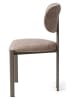 Evila 2-delige set: eetkamerstoelen "Muriz" beige - (B)43 x (H)83 x (D)47,5 cm
