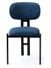 Evila 2-delige set: eetkamerstoelen "Muriz" donkerblauw - (B)43 x (H)83 x (D)47,5 cm