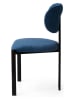 Evila 2-delige set: eetkamerstoelen "Muriz" donkerblauw - (B)43 x (H)83 x (D)47,5 cm