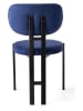 Evila 2-delige set: eetkamerstoelen "Muriz" donkerblauw - (B)43 x (H)83 x (D)47,5 cm