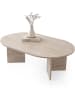 Evila Salontafel biege - (B)128 x (H)42 x (D)80 cm