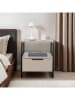 Evila Nachttisch "Pal" in Beige - (B)45 x (H)50 x (T)40 cm