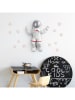 Evila Wanddecoratie "Astronaut" wit - (B)35 x (H)47 x (D)10 cm