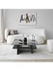Evila Salontafel "Saga Square" zwart - (B)90 x (H)35 x (D)12 cm