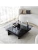 Evila Salontafel "Saga Square" zwart - (B)90 x (H)35 x (D)12 cm
