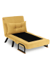 Evila Schlafsessel "Sando" in Senf - (B)60 x (H)78 x (T)78 cm