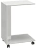 Evila Beistelltisch "Shp" in Weiß - (B)35 x (H)65 x (T)45 cm
