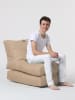 Evila Sitzsack "Siesta" in Beige - (B)55 cm