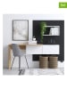 Evila 2-delige set: bureau met wandmeubel wit/naturel