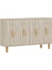 Evila Sideboard "Tiger" beige - (B)120 x (H)73,6 x (D)29,6 cm