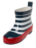 Playshoes Gummistiefel in Dunkelblau/ Weiß