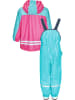 Playshoes 2tlg. Regenoutfit in Hellblau/ Pink