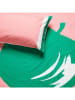 Benetton 4-delige beddengoedset lichtroze/groen