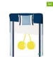 Benetton 3-delige set: bedlaken & kussensloop donkerblauw/wit/geel