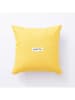 Benetton Kussen wit/geel - (L)40 x (B)40 cm