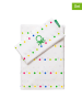 Benetton 3-delige beddengoedset wit/meerkleurig