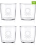 Benetton 4-delige set: glazen transparant - 345 ml