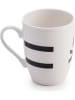 Benetton 4er-Set: Tassen in Weiß/ Schwarz - 360 ml