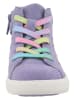 Lurchi Leder-Sneakers "Benia" in Lila/ Bunt
