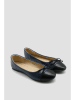 Bellucci Ballerinas in Dunkelblau/ Schwarz