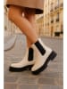 Bellucci Boots in Weiß/ Schwarz