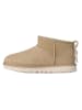 UGG Leren boots "Classic Ultra Mini Biarritz" beige