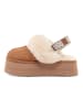 UGG Leder-Hausschuhe "Funkette" in Hellbraun