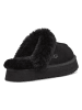 UGG Lammfell-Hausschuhe "Disquette" in Schwarz