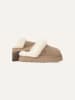 UGG Leren pantoffels "Disquette" beige